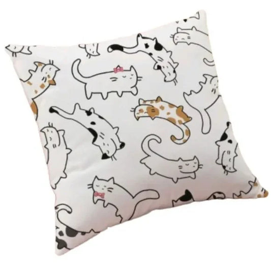 Cats Pattern Zippered Pillowcase for Accent Pillow