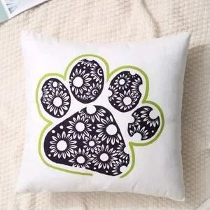 Paw Design Accent Pillow Covers Pillowcase